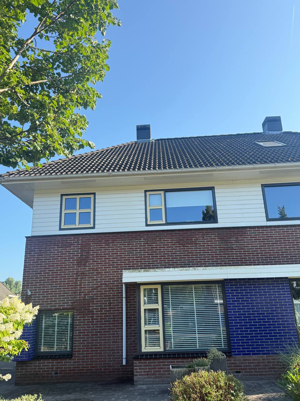Woning gevel schoon in Groningen